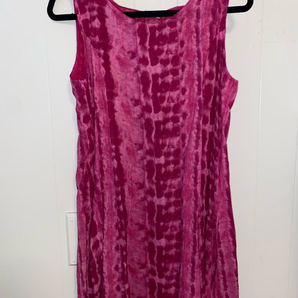 Elegant Pink Sleeveless Dress